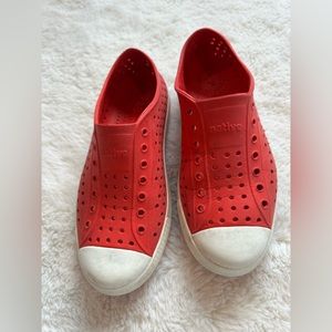 Red Native size J4 shoes